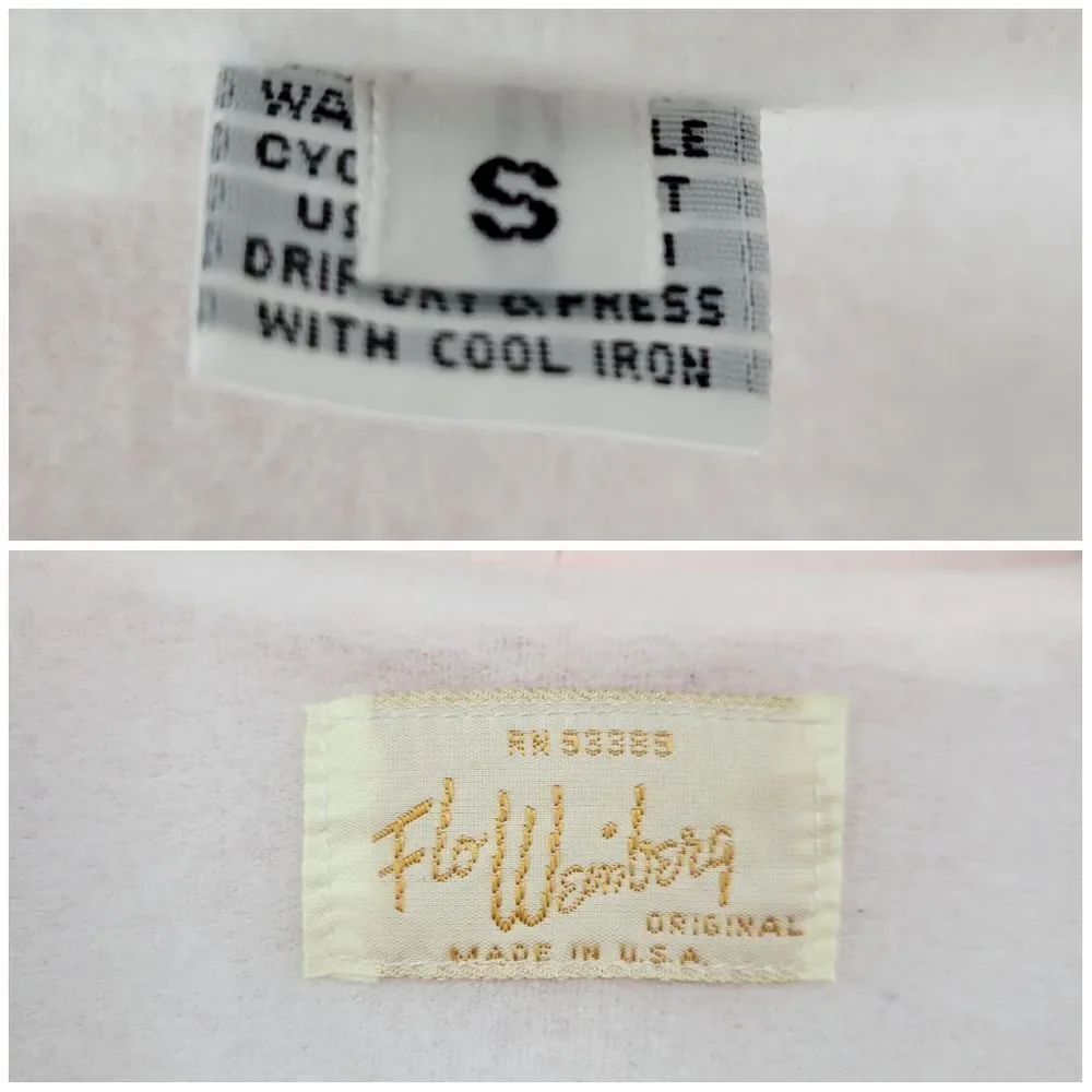 Flo Weinberg Vintage Elegant Pink Satin Robe Fleece Lined